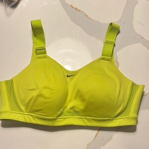 Nike Neon Yellow High-Impact Sports Bra